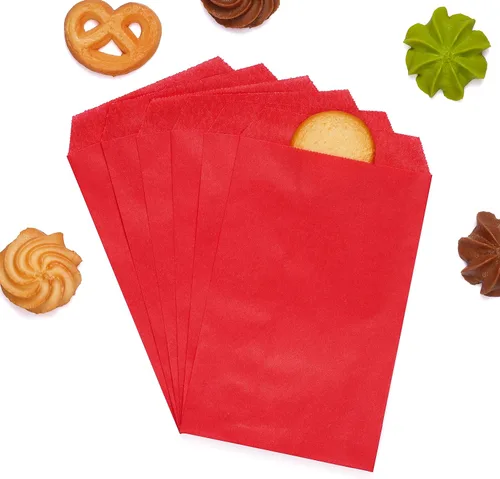 Vista 11 de Quotidian Bolsas de papel planas negras para galletas de 4 x 6 pulgadas Negro