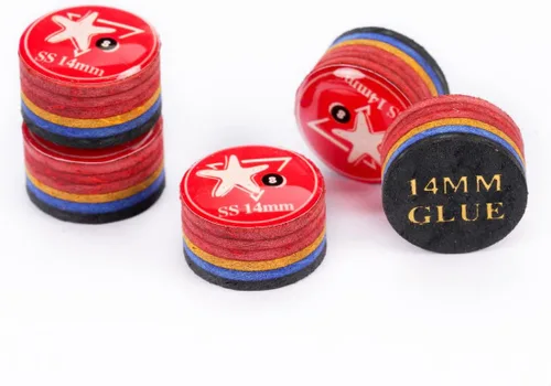 Vista 11 de CRICAL 5-Piece 6 Layer Billiard Cue Tips, Multi-Layer Pool Cue Tips Amarillo-0.551 in-M