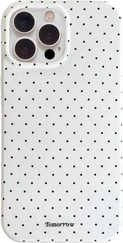 Vista 32 de inewateri Funda compatible con iPhone 11 con bonito diseño estético de lunares a la moda, fundas simples para TPU suave, funda de protección Negro