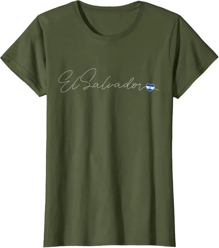 Vista 67 de Camiseta Simple Love El Salvadoreño con diseño de corazón en El Salvador