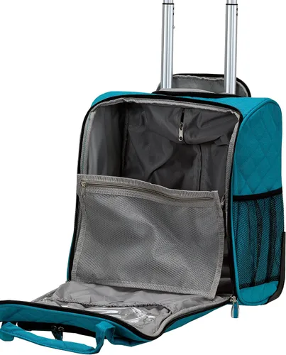 Vista 30 de Rockland Melrose - Maleta con ruedas, de porte vertical, para caber debajo del asiento, Rojo), BF31-RED