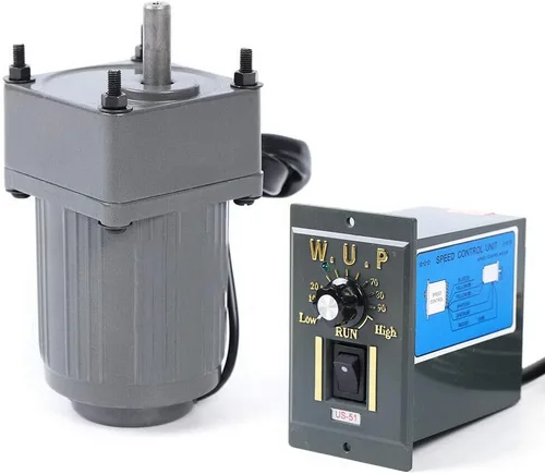 Vista 33 de Motor de engranajes eléctrico 110V 250W 10K Monofásico de alto par motor reductor de engranajes de CA 0-135 RPM Controlador de velocidad variable