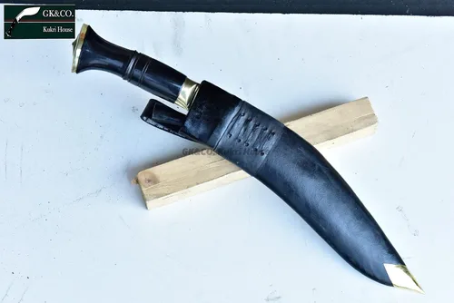 Vista 8 de GK&CO. Kukri House Genuino Kukri/Khukuri-13 Jungle o PRI Tipo British Gorkhas Issue, Auténtico Khukuri - Mango hecho a mano Nepal..