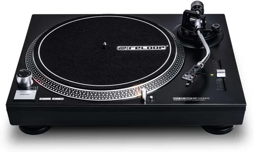 Vista 3 de Reloop Professional Sistema de tocadiscos con transmisión por correa RP-1000-MK2, Negro