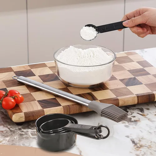 Vista 8 de Kyraton - Juego de utensilios de cocina de silicona de 38 piezas con estante para utensilios, juego de espátula de cuchara, utensilios de cocina 1.