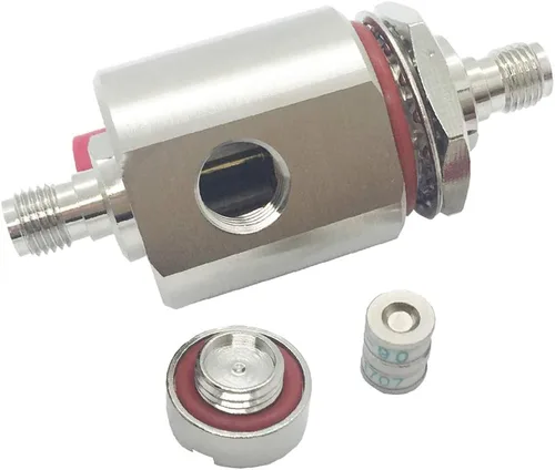 Vista 2 de SMA Pararrayos SMA Protector contra sobretensiones con conector SMA hembra a SMA hembra, 0-6 GHz con elemento de tubo de gas reemplazable 90V