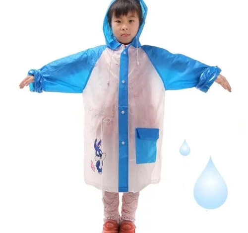Vista 3 de Chaqueta Impermeable Infantil Con Capa