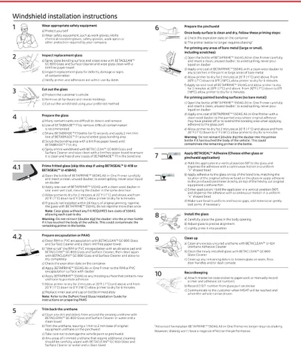 Vista 7 de U-428 Dow para parabrisas de auto adhesivo de uretano sin imprimación/ Adhesivo con aplicación única de imprimación (1)