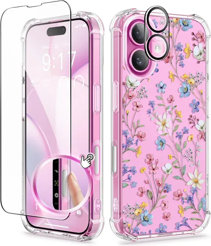 Vista 61 de GVIEWIN - Funda para iPhone 11 con protector de pantalla + protector de lente de cámara, cubierta protectora transparente suave de poliuretano