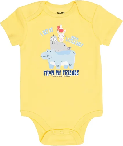 Vista 5 de Lyrics by Lennon and McCartney Baby 5 Pack Bodysuits Newborn to Infant