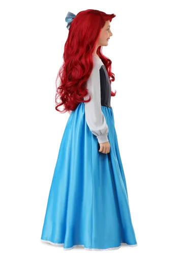 Vista 4 de Disney La Sirenita Disfraz de Vestido Azul para Niñas Ariel Multicolor