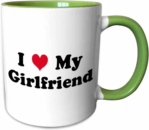 Vista 13 de 3dRose Taza negra de dos tonos con texto en inglés "I Love My Girl