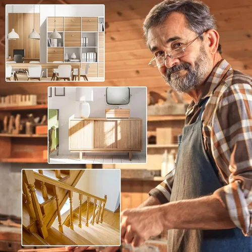 Vista 7 de Kit de plantilla de agujero de bolsillo con brocas para clavijas, tornillos para carpintería, guías de madera, herramienta de ángulo de unión, todo
