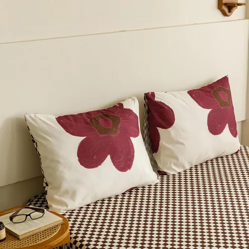 Vista 10 de CLOTHKNOW - Juego de 2 fundas de almohada negras con girasoles, de tamaño estándar, beige, con flores, fundas de almohada de tamaño estándar
