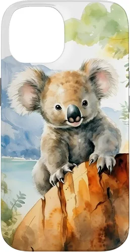 Vista 4 de Cute Little Koala Bear in The Wild Case for iPhone 17