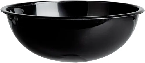 Vista 14 de Restaurantware Ensaladeras de plástico de 21 onzas, 200 cuencos de plástico desechables reciclables, grandes tazones de plástico negro para llevar