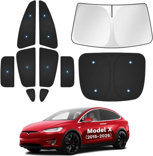 Vista 67 de Canvcle Parasol para parabrisas para Tesla modelo Y/3 2017-2025 2026 (compatible con modelos 2025 Y Juniper/2024 Modelo 3 Highland), parasol grueso