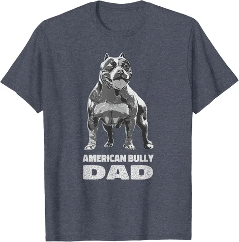 Vista 10 de American Bully Dad Dog Owner American Bully - Camiseta para hombre, Negro, S