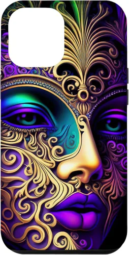 Vista 6 de Funda para disfraz de Mardi Gras psicodélico mágico para iPhone 15