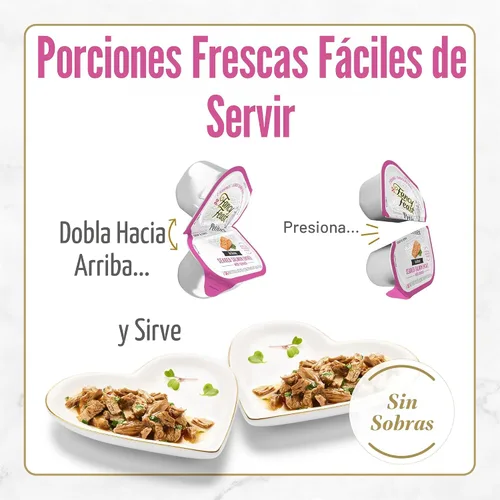 Vista 5 de Purina Fancy Feast Petites - Alimento húmedo de salmón chamuscado