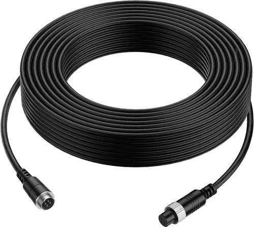 Vista 9 de EKYLIN Cable de extensión de video de coche de 16 pies y 16.4 ft, 4 pines, resistente al agua, a prueba de golpes, para cámara de visión trasera