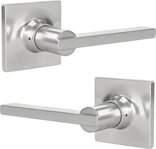 Vista 36 de HOSOM Dummy Door Handle,2 Pack Closets,French Double Doors Knobs Levers Negro mate