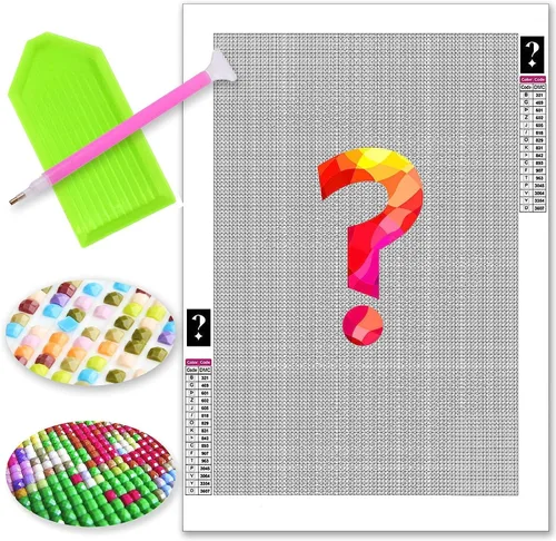 Vista 2 de LOMSIOY Kits de pintura de diamantes misteriosos 5D DIY Pintura al azar animal con diamantes Arte misterioso cuadrado completo taladro, bordado