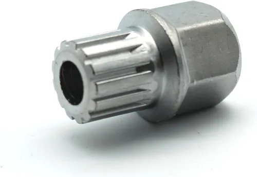 Vista 23 de TMAX Abc0/10Pt Bloqueo de rueda Lugnut antirrobo Tuerca Tornillo Eliminación de llave Socket S3057 para Vw Audi