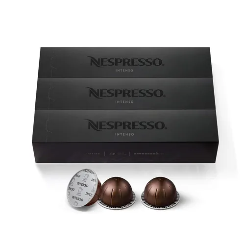 Vista 2 de Nespresso Cápsulas VertuoLine Intenso, cápsulas de café doble Espresso Chiaro (10 unidades x 2)