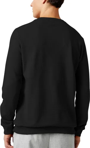 Vista 2 de Hat and Beyond Sudadera de felpa francesa con cuello redondo para hombre