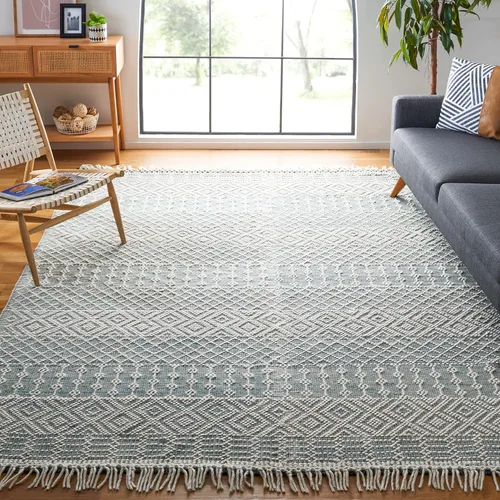 Vista 38 de SAFAVIEH Natura Collection - Alfombra decorativa de 2 x 3 pies, color marfil, con flecos de lana marroquí bohemia, hecha a mano, ideal para zonas