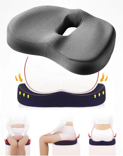 Vista 9 de Almohada suave de soporte de cadera de alta calidad, asiento suave para asiento de cadera para silla de escritorio, cojín ergonómico de espuma