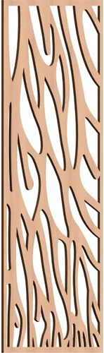 Vista 175 de 9 3/8"W x 24 3/8"H x 1/4"T Bristol Decorativos Paneles de Pared de Madera Calado, Cereza
