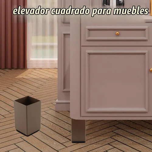 Vista 7 de 4 elevadores de cama de 2 pulgadas, sofá de mesa para muebles, elevador de 1.6 pulgadas de ancho y 2 pulgadas de alto