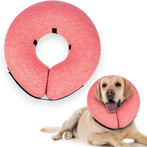 Vista 8 de Big Ant Collar inflable protector para perros y gatos, cono suave para perros después de la cirugía, collar de dona para cuello de perro, collar