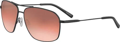 Vista 2 de Serengeti Gafas de sol cuadradas Dorwinn para hombre, Mate negro