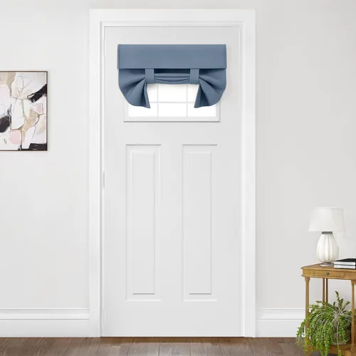 Vista 76 de HOMEIDEAS Cortinas Opacas para Aula para Puerta Principal, Cubierta de Ventana de Puerta de Aula, Persianas de Privacidad con Aislamiento Térmico