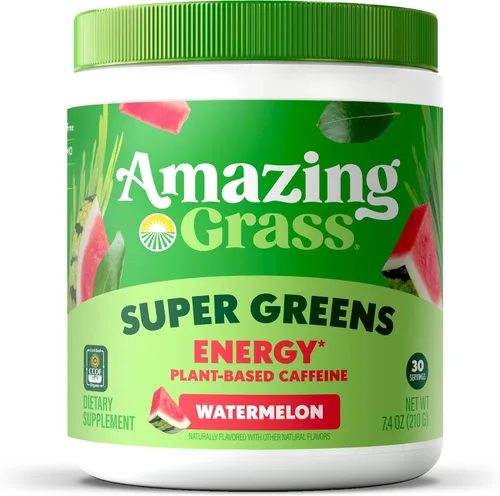 Vista 19 de Amazing Grass Mezcla de vegetales verdes Alcalinizante y Desintoxicante: Mezcla para batidos, Limpieza con super vegetales y polvo de raíz