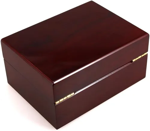 Vista 4 de Jewelry Boxes 7.08 Inch Retro Jewelry Box Storage Box Cosmetic Box Ring Earring Necklace Bracelet Watch Small Jewelry Storage Box Wooden Jewelry Box