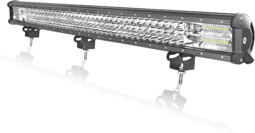 Vista 11 de AUXTINGS 2 unids 4 pulgadas 36 W triple fila 7D lente Spot LED barra de luz LED impermeable trabajo buceo luces para todoterreno Jeep ATV AWD SUV