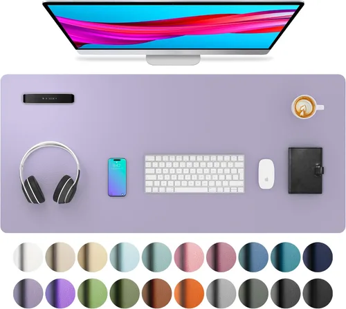 Vista 297 de Aothia - Protector de escritorio de cuero sintético grande, base antideslizante para mouse y superficie para escribir, impermeable, fácil de Agua