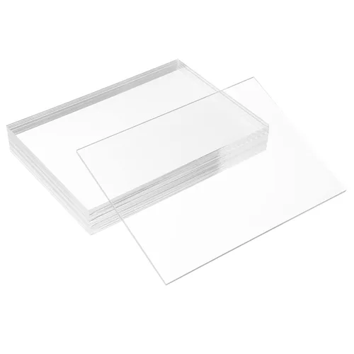 Vista 13 de KAITELA Paquete de 10 láminas de acrílico transparente de 4" x 6", panel de plexiglás fundido de 1/8" de grosor (3mm), tablero de plástico