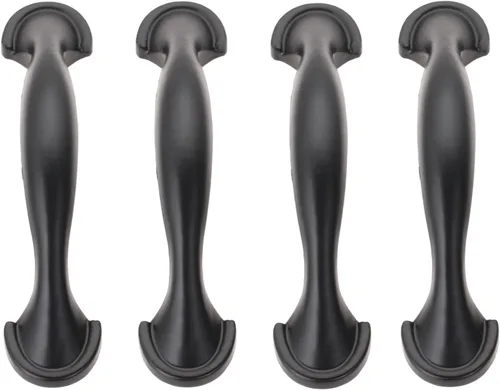 Vista 8 de dophee 4 tiradores de gabinete de bronce antiguo, arco de 3 pulgadas con espacio entre agujeros para armario, puerta, cajón, armario, aparador