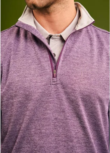 Vista 2 de Long Sleeve Golf Shirt Men 14 Zip Pullover Mens Long Sleeve Sun Protection Shirts UPF 50 Lightweight Athletic Pullover