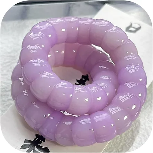 Vista 17 de Mudi - Pulsera para mujer con cuentas de semillas Bodhi naturales, pulsera elástica Zen Fidget alivia la ansiedad y el estrés