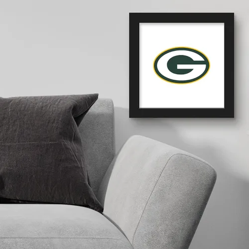 Vista 4 de Trends International Gallery Pops NFL Green Bay Packers - Arte de pared de marca primaria, versión enmarcada negra, 12 x 12 pulgadas