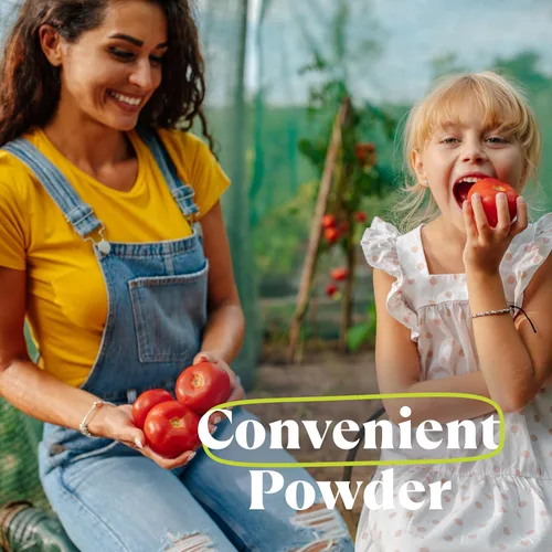 Vista 6 de Amazing Grass Kidz Superfood: Vegetales orgánicos, frutas y verduras, polvo de raíz de remolacha y probióticos para niños saludables, explosión