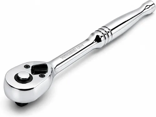 Vista 16 de Powerbuilt trinquete profesional XT90 de 90 dientes con accionamiento de 1/2 pulgadas, trinquete de cabeza sellada, pulido completo, mango largo