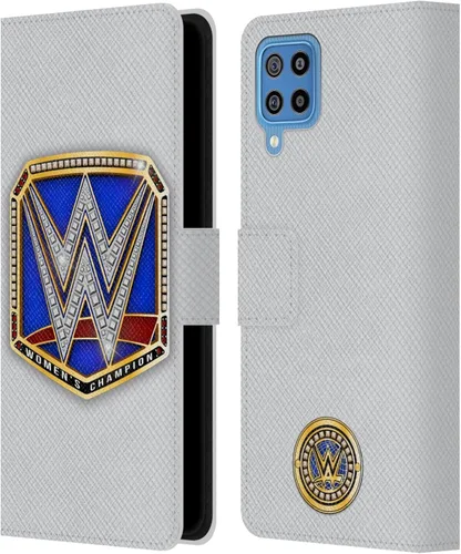 Vista 73 de Head Case Designs Officially Licensed WWE Cruiserweight Champion Title Belts Leather Wallet Case Compatible with Samsung Galaxy A07 4G Campeón