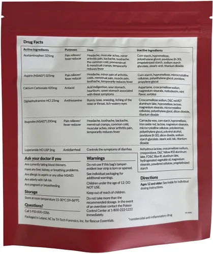 Vista 2 de MEDICAMENTOS Unidad DOSE Pack por RESCUE ESSENTIALS